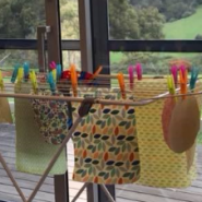 Art Group 2018 Bees Wax wraps drying